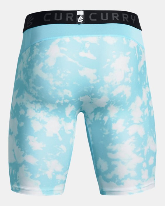 Men's Curry HeatGear® Printed Shorts in Blue image number 5